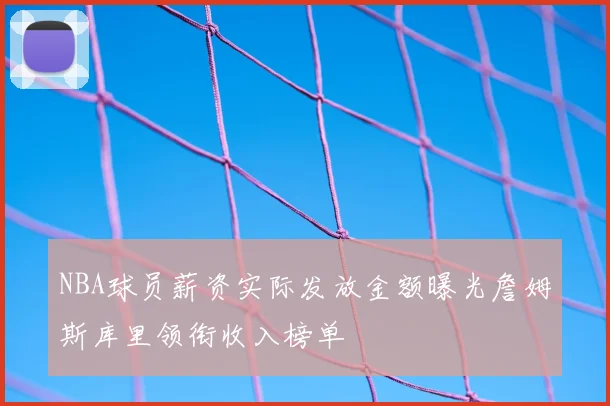 NBA球员薪资实际发放金额曝光詹姆斯库里领衔收入榜单